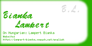 bianka lampert business card